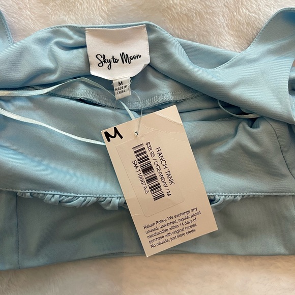 Light blue cropped tank - Picture 3 of 3